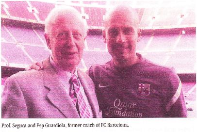 Pep Guardiola i Prof. Segura Cardona